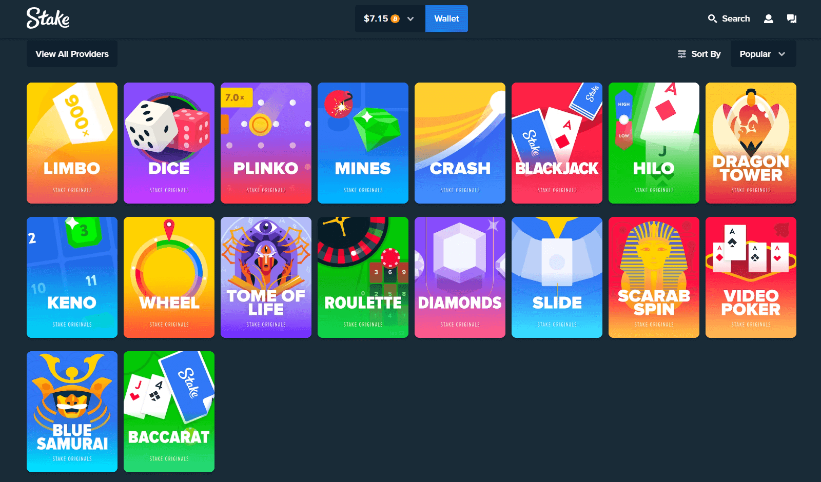 Stake Originals -pelit