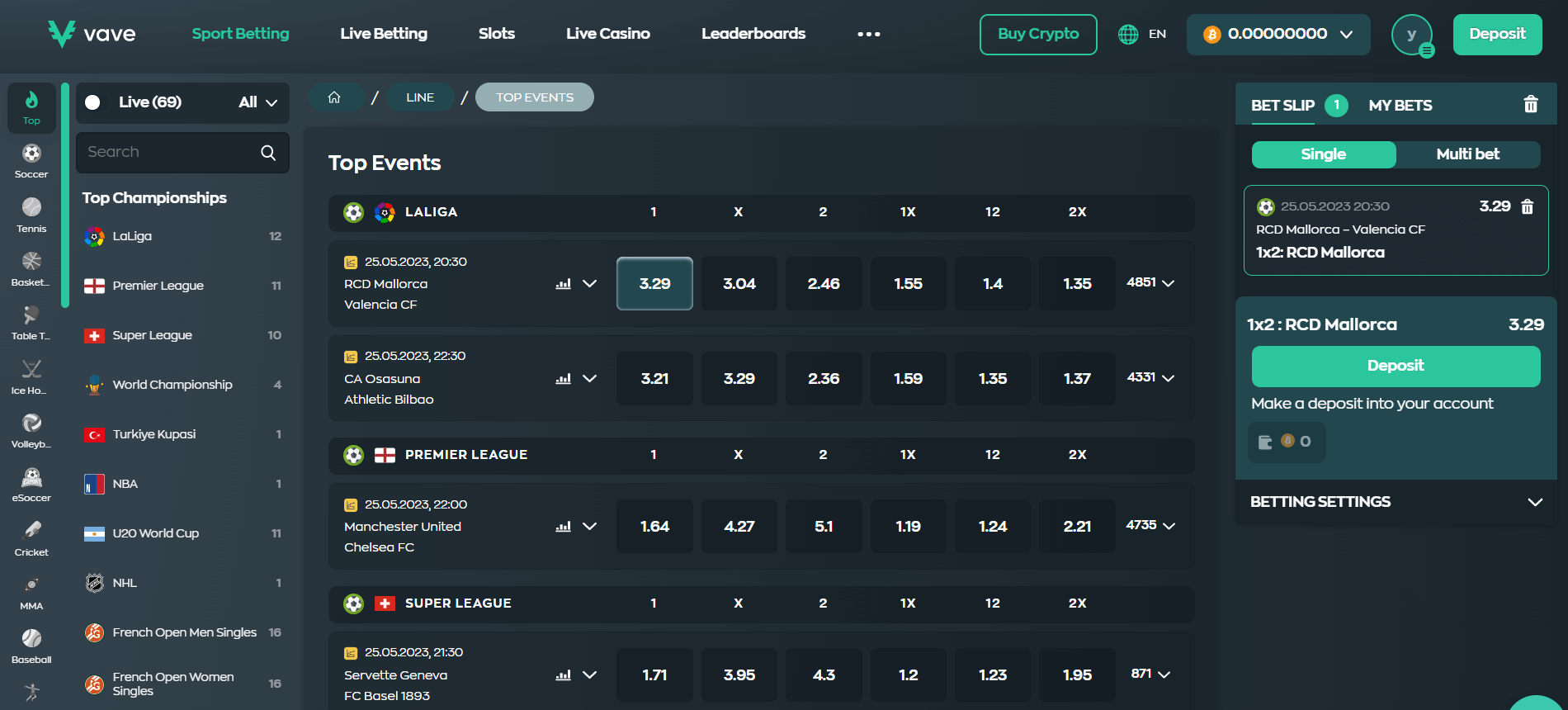 Vave urheiluvedonlyönti sivu