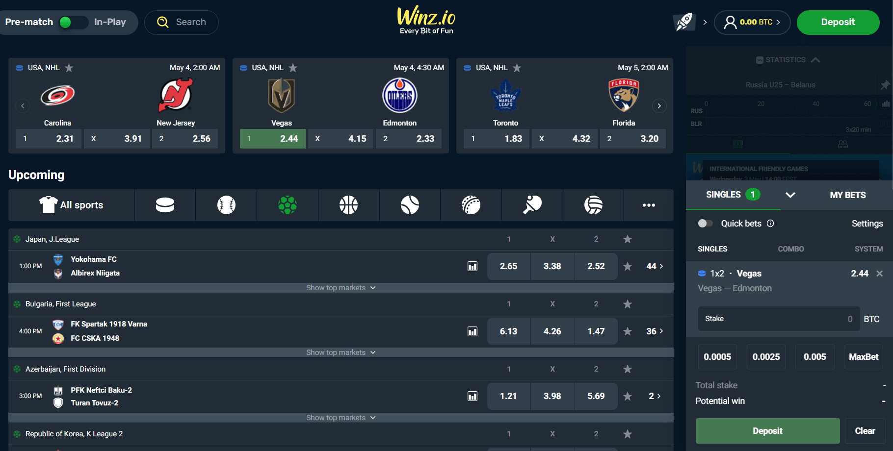 Winz Urheiluvedonlyönti