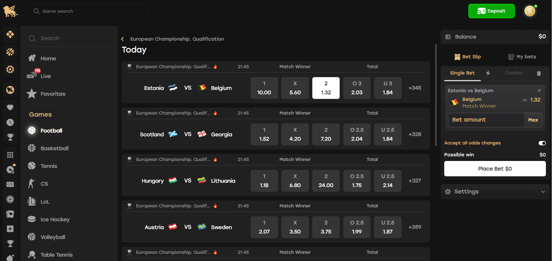 Fairspin Urheiluvedonlyönti