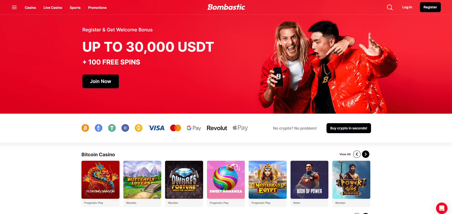 Bombasticin kotisivu