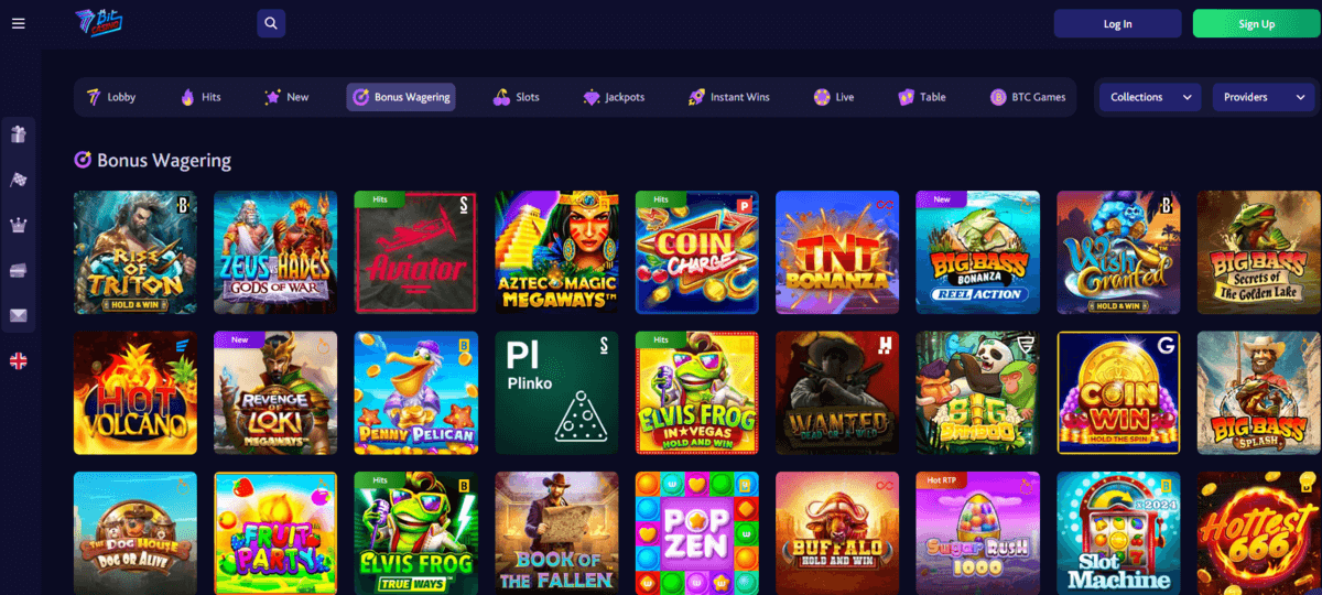 7bitcasino Bonuspanostuspelit