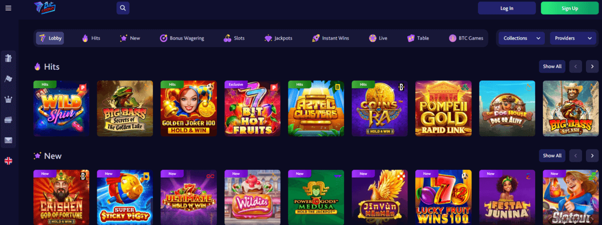 7bitcasino Pelit