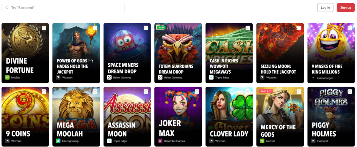 Bitcasino Jättipottikolikkopelit