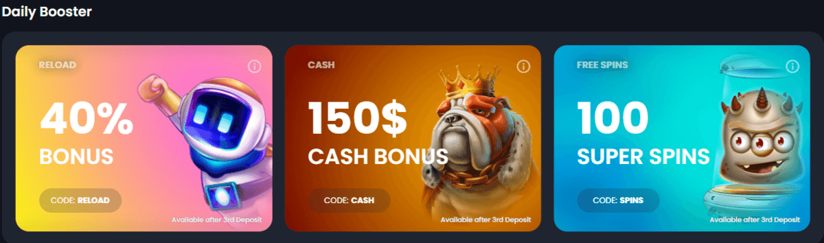 Bitkingz Päivittäiset bonukset