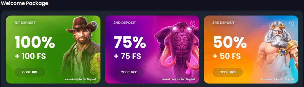 Bitkingz Tervetuliaisbonukset