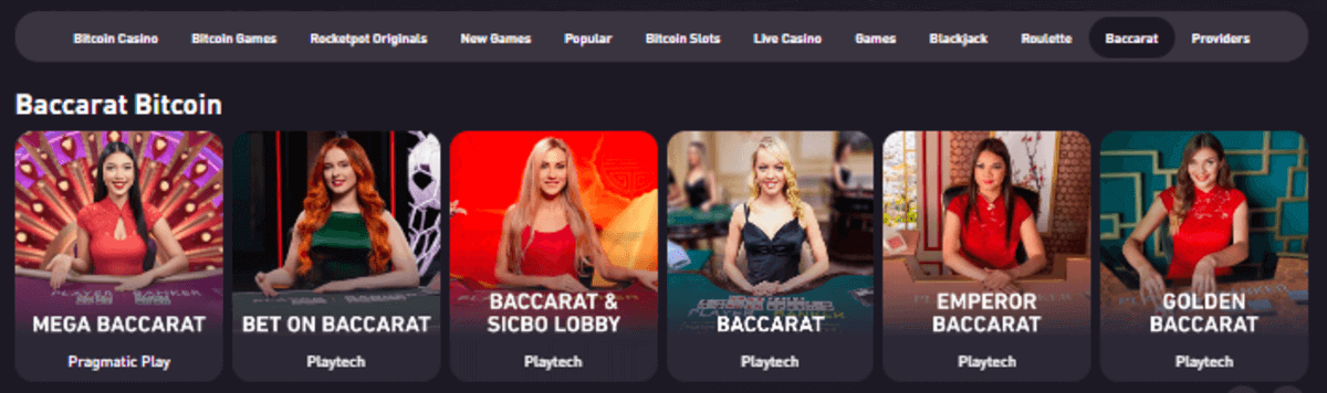 Rocketpot Baccarat
