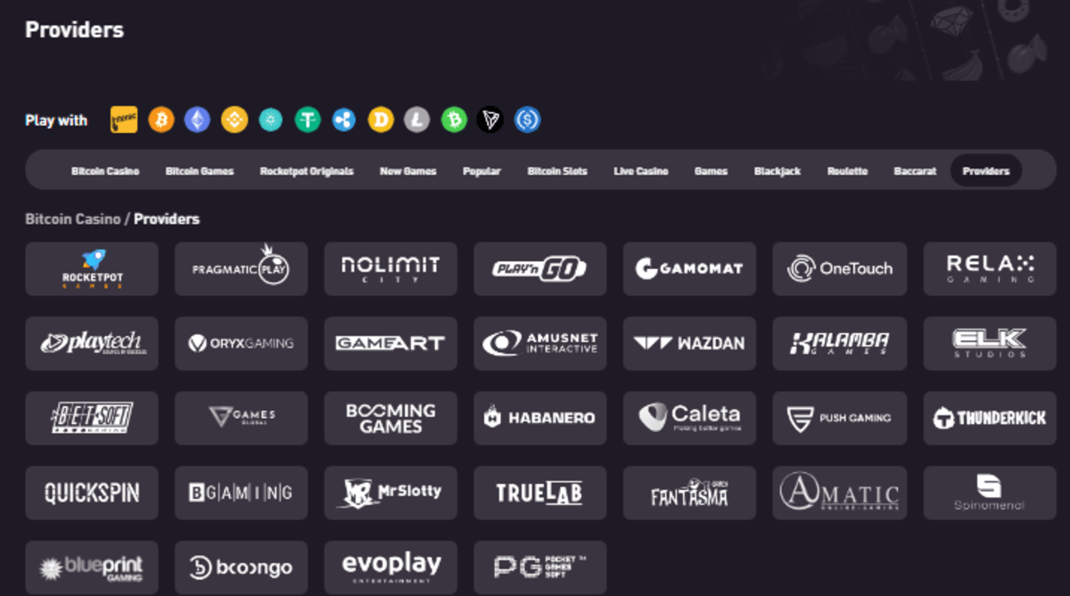 Rocketpot-ohjelmiston toimittajat