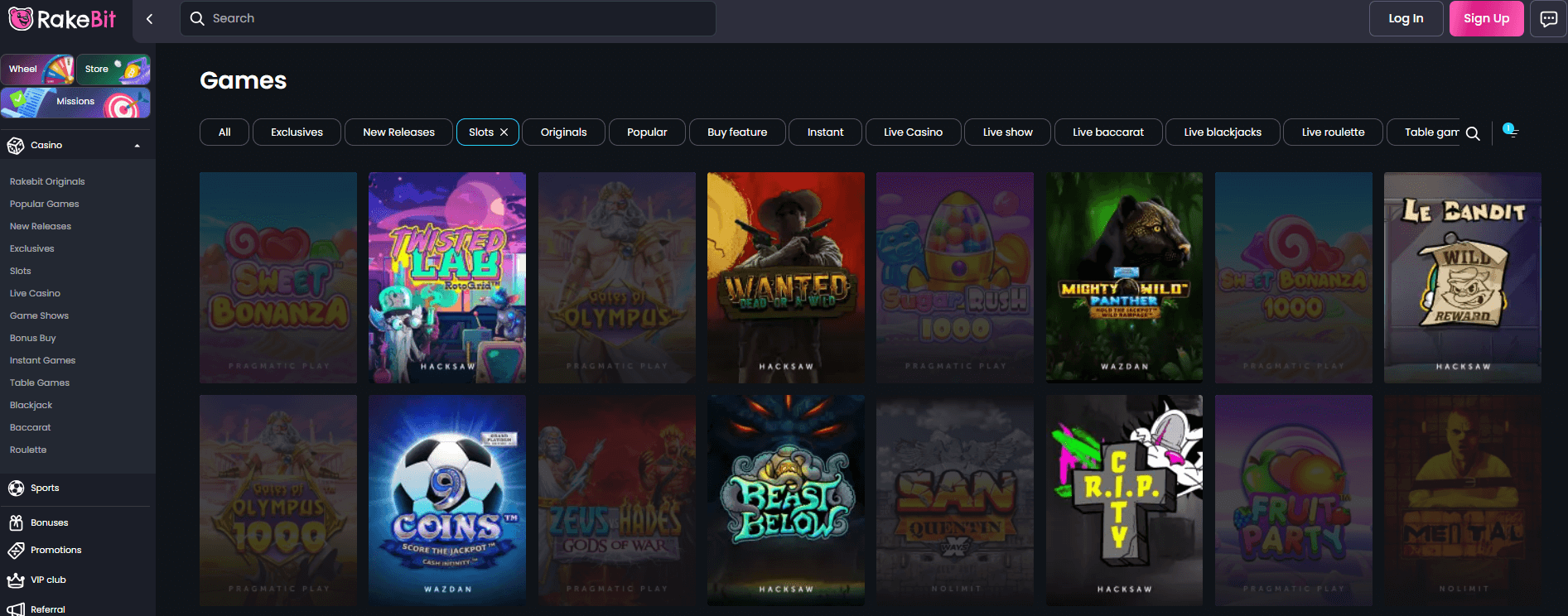 Rakebit kolikkopelit